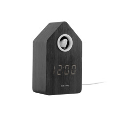 Budík Cuckoo LED Karlsson KA6061BK, 16cm